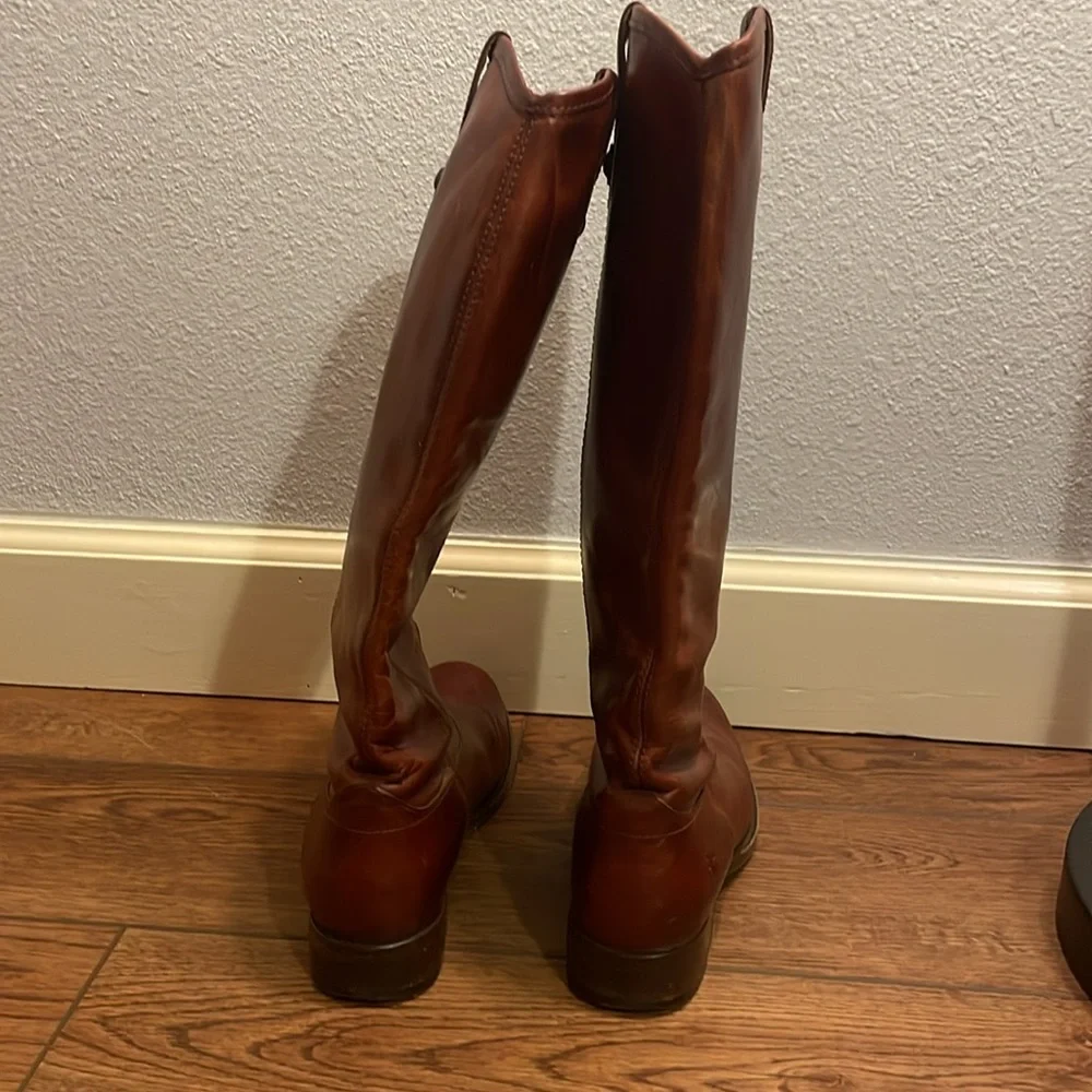 Frye Women's Brown Heeled Boots - Picture 4 of 10